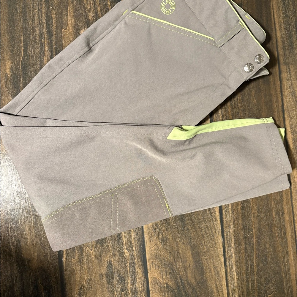 Gray Pants with Lime Accents
